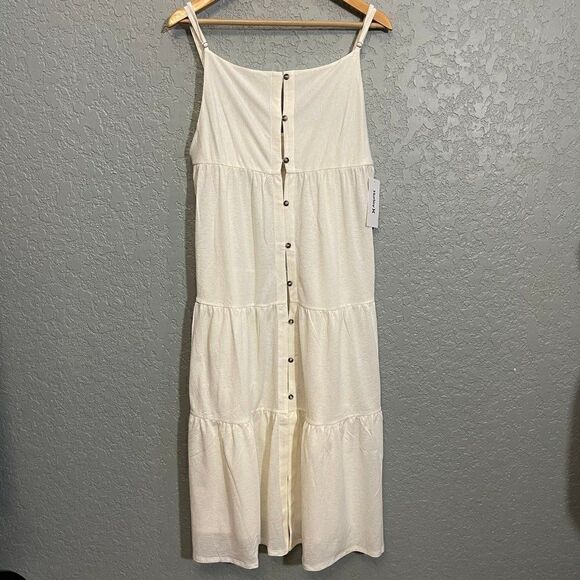 Hurley Solid Tiered Button Down Sundress - Picture 2 of 10